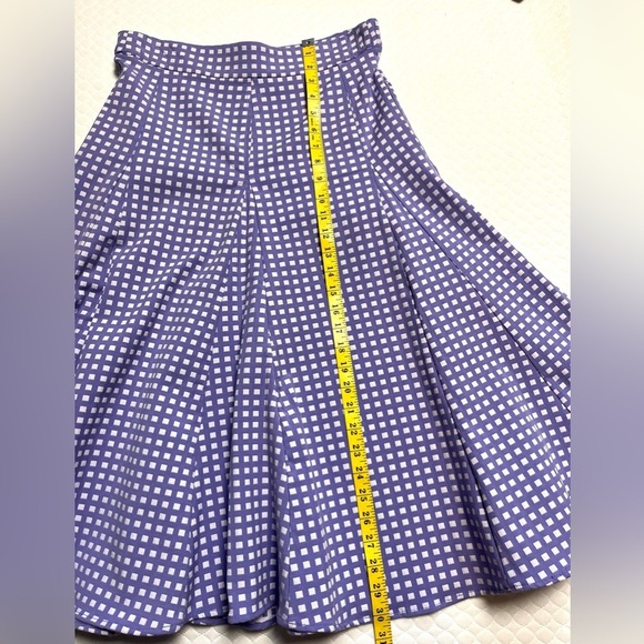 Eva Mendes A Line Skirt
Checkered Purple Plum Squares - Picture 7 of 7